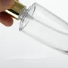 30ml 50ml Aluminum Spray Perfume Bottle Black Liquid Bottle With Pump Glass Bottle With Silver Gold Pressure Pump F20171314