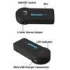 2017 Hand Car Bluetooth Music Receiver Universal 3 5mm Streaming A2DP Wireless Auto AUX Adattatore audio con microfono per telefono MP3236b