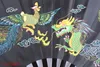Bambu Tai Chi Hayranları Sağ ve Sol Çift Fan Ejderhası ve Phoenix Fan One par7027702