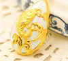 Gold inlaid jade white water type gold carp (talisman) necklace pendant (more) every year