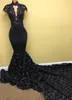 Sexy 2K17 Sereia Vestidos de Baile 3D Flores Florais Mangas Cap Alto Pescoço Rendas Longa Capela Trem Formal 2017 New Party Dress Evening Gowns
