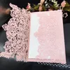 favor de partido favores do casamento convite do casamento Laser Cut oco vazio para dentro Com Envelope Convites de casamento Cartões