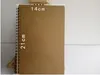 21x14cm Kraft Paper Notepad Office school Supplies Creative Sketchbook Graffiti Notepads Blank coil Notebook outdoor travelling pocket dairy