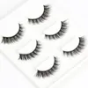 3D False Eyelashes Natural Long Crisscross tjock röriga mjuka falska fransar Skönhet Makeup Stage Stereo Fashion Lashes Big Eye Make Up Tool