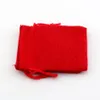 50ピースリネン生地巾着バッグキャンディジュエリーギフト袋黄麻布ギフト10x14cm（赤）