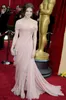 blush Off-Shoulder Elegant gowns Simple Celebrity dress Runway 2019 pregnant fairy modest side slit prom dresses evening gowns elie saab