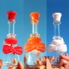 Bongöl Rigs Glas Bongs Dab Rig Rigs Bong mit Bogenknoten süß für Dame Freundin