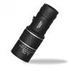 Preto Único Foco 16x52 Zoom Monocular Telescópio Lente Óptica Viagem Spotting Scope HD Monocular Telescópios Dispositivo Ao Ar Livre Frete Grátis