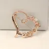 Wholesale- Hot Women Gorgeous Heart Shape Shiny Rhinestone Brooch Pin @M23