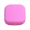 Mini custodia per lenti a contatto tascabile di vendita calda Kit da viaggio Contenitore per specchio Contenitore portatile carino di alta qualità 5 colori