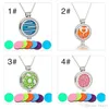 Hot Sale 15 Color Fashion Hollow Aroma Halsband Rostfritt stål Fragrance Diffuser Pendant J011