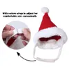 Lindo Sombrero de Papá Noel Bufanda Traje de Traje de Navidad Rojo Viste para Mascotas Gatos Del Perro Decoración de Navidad envío gratis