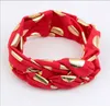 Gold Polka Dots Kids Bandbout Diy noué Bow Coton Head Wraps Kids Turban Hair Accessories YH6483497782