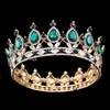 مسابقة Pageant Circle Tiara Clear النمساوية Rhinestons King Queen Crown Wedding Crown Crown Party Art Deco5985385