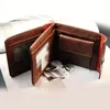 Hot Sale Fashion New Men's PU Leather Wallet Black Brown Cross ID Credit Card Holders Coin Pocket Purse Wallets Free Shipping