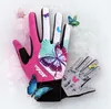 Mode Femmes Gants De Cyclisme 2017 VTT Fitness Femme Sport Doigt Complet Polyester Gants De Vélo En Plein Air Montagne Route Gants De Vélo Meilleur