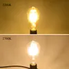 4W 6W 8W DIMBARE COB LED Vintage Filament Retro Bollen 220 V 110V ST64 2200K 27000K Filament Lamp Vintage Verlichting