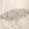 2018 Stunning Rhinestone Bridal Sash Wedding Belt Real Image Cheap White Ivory Satin Wedding Dress Belt Custom Made EN121529795041