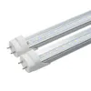 US-Lager + T8-LED-Röhrenlichter, 4 Fuß, 22 W, SMD2835, AC85–265 V, klare/milchige Abdeckung, Kaltweiß 6000 K, 2 Jahre Garantie