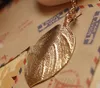 Fashion Womens Charm Golden Leaf Pendant Necklace Long Sweater Chain Jewelry #R48