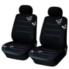 4 stks/set Auto voorstoelhoezen Universal Fit SUV sedans elastisch wasbaar ademend zwarte vlinder