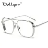 Lunettes de soleil Cadres Vente en gros - Dollger Lunettes Hommes Big Metal Lunettes d'ordinateur Anti Fatigue Lunettes résistantes aux radiations Cadre Femmes Lunettes S1