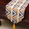 Tjockna jacquard bord löpare kinesisk stil högdensitet silke brokade lyx rektangel bordduk matbord kuddar heminredning 200x33 cm