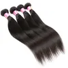 マレーシアの処女人間の髪はペルーのまっすぐな濡れた髪の束を織りますナチュラルカラーdhgate.comプロのベンダー髪