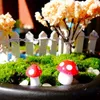 Mini champignon rouge entier, ornement de jardin, pots de plantes miniatures, fée bricolage, maison de poupée 216l