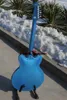 Chitarra elettrica personalizzata all'ingrosso e al dettaglio con tremolo in blu Spedizione gratuita di alta qualità (secondo la richiesta di colore personalizzato)
