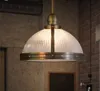 Willlustr Vintage Clemson Prismatic Стеклянная подвесная подвесная лампа металлический освещение подвесные огни столовая ресторан