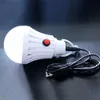 Bombillas LED de 7 W/12 W, iluminación de emergencia para exteriores, carga USB, carga de energía móvil, bombilla para tienda de campaña con interruptor