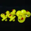 Wholesale Duck UFO Carb Cap Solid Colored Glass Yellow Duck dome 24mm for 4mm Thermal P Quartz banger Nails water pipe bongs in stock