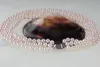 3 file 7-8 mm bianco perla naturale necklace 17-19 pollici chiusura in argento 925