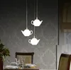 LOFT Çaydanlık Bırak Işık Akrilik Tavan Kolye Fikstürü Avize Işık Lambası Alüminyum Ev Koridor Çatı Dekore Mağaza Cafe