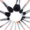 Jessup Pro 15 stks Make Borstels Set Poeder Foundation Eyeshadow Eyeliner Lip Brush Tool Pink and Silver Make Up Beauty Gereedschap Goede Kwaliteit