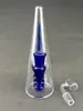 Verre de diffusion bleu couleur narguilé bong bécher plate-forme pétrolière ensemble de tabagisme joint de 14 mm, ventes directes d'usine, concessions de prix