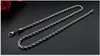 Stora kampanjer! 10st silver rostfritt stål rep kedja halsband hummer clasps kedja smycken gör storlek 2mm bredd 50cm längd
