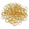 DIY Jewelry Finding 300PCS 3 Colors Mix Metal Jumping 0.7x8mm Rings Components