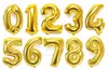 32 pollici oro argento numero stagnola palloncini cifre aria ballons buon compleanno decorazione di nozze lettera palloncino rifornimenti del partito evento