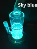 5PCS glas Bong Base LED-ljus med 7 färger Automatisk justering Bländningsljus