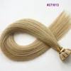 ELIBESS Indian Virgin Remy Human Hair Straight Extensions Flat Tip Fusion Hair 1g/strand 100pcs/lot Black Brown Blonde