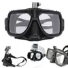 Livraison gratuite équipement de plongée support de caméra masque de plongée en silicone natation sous-marine pour GoPro Hero 2 3 3+ 4 pour caméra de sport