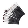 Compõem pincéis 20 pcs Eye Shadow Brushes 18 Cores Superior Soft Pincel Kabuki Kit Set Cosméticos Maquiagem Maquiagem Escovas