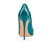 Zandina Ladies Handmade Fashion ASO-kate 120mm Pointed Toe Classic Party Slim Heel Pumps Stiletto Shoes Dark-green