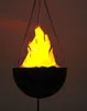 Stadiumverlichting Fake Fire Flame Light Hanging Bowl Style LED Electric Brazier Lamp voor Christmas Party Decorations, met realistisch effect