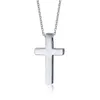 Classic Blank Cross Collane Preghiera Cristo Uomo Gioielli Acciaio inossidabile Uomo Donna Catena libera PN-241