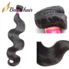 11a Top One Donator Brasilianska mänskliga hårbuntar Body Wave 12 40 tum dubbel inslag vävt jungfruliga mänskliga förlängningar Bella Factory 1pc detaljhandelsförsäljning