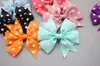 50st Lot Polka Dot Ribbon Hair Bows With Clip Boutique Hairbows Baby Girls Hair Accessories273M3625917