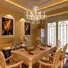 Pendant Lamps Modern crystal chandeliers with fabric shade Vintage chandelier led Style lights Lighting dining room indoor